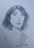 Visage de femme au crayon.