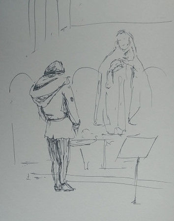 Sainte-Marie-Madeleine - Frédérique et la Vierge
